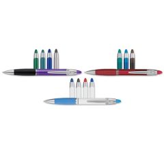 White Refillable/Retractable Gel Pen