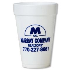 White Styrofoam Tumbler - 32 Oz