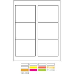 White Vinyl Desk Top and Laser Printer Labels