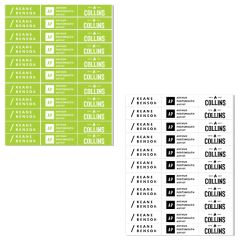 White Vinyl Laser Labels