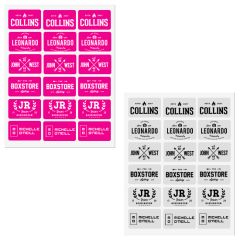 White Vinyl Laser Labels