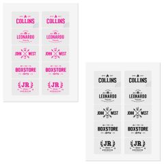 White Vinyl Laser Labels
