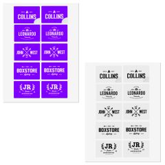 White Vinyl Laser Labels