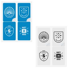 White Vinyl Laser Labels