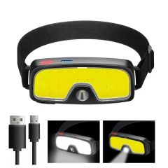 Wide Beam Cobxpe Headlamp With Built-In Battery