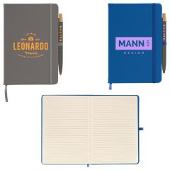 Wilde Recycled Hard Cover Journal & Pen Set - A5 5.5 Inch X 8.3 Inch