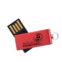 Willowbrook Aluminum Swivel USB With Small Key Ring