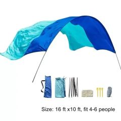 Wind Powered Beach Shade For 3-8 People
