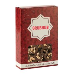 Window Box With Milk Chocolate Pretzels With Crushed Toffee