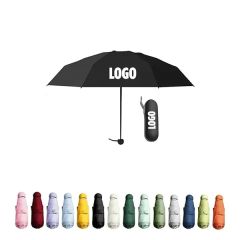 Windproof Sun Rain Pocket Umbrella W/Case
