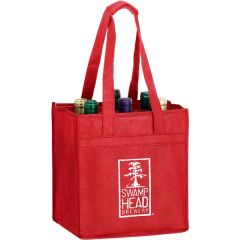 Wine Tote - 6 Bottle Bag - Screen Print