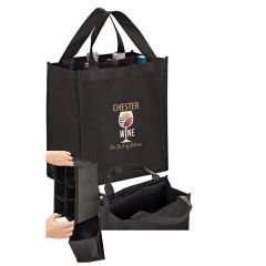Wine Tote - 6 Bottle Bag In Cmyk - Color Evolution