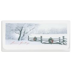 Winter Fence Currency Envelope