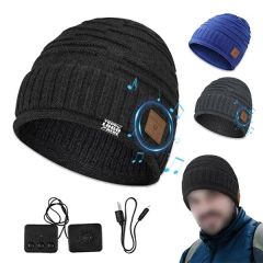 Wireless Bluetooth Headset Knitted Winter Warmth Hat