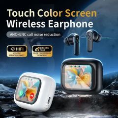 Wireless Earbuds With 2.01 Inch Touchscreen Case