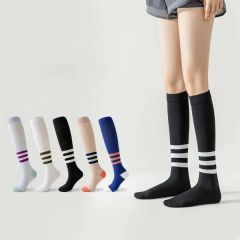 Womens Striped Gradient Compression Socks