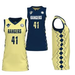 Women's/Girls Reversible Basketball V-Neck Jersey