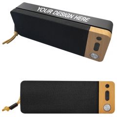 Wood Accented Dual Driver Bluetooth Speaker