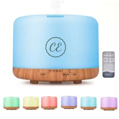 Wood Grain Base Oil Aroma Diffuser With Remote Control