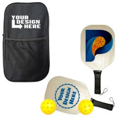 Wood Pickleball Set Full Color