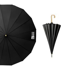 Wooden Handle Manual Straight Umbrella