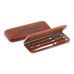 Wooden Pen Box Triple Pen