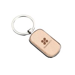 Wooden Retangular Keychain
