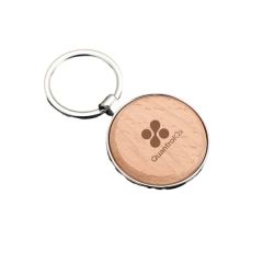 Wooden Round Keychain