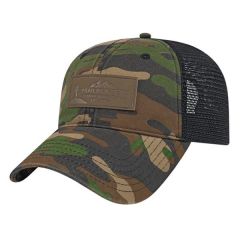 Woodland Camo With Soft Mesh Back Cap