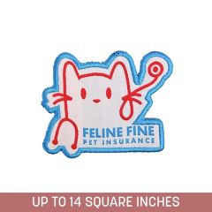 Woven Fabric Patch Iron-On W/ Embroidered Edge 4-Ply