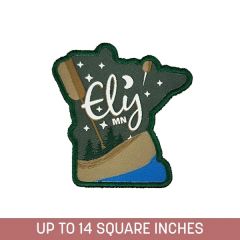 Woven Label With Embroidered Edge & Embroidery Back 5-Ply