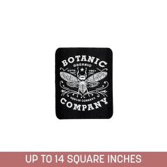 Woven Label With Embroidery Backing 2-Ply