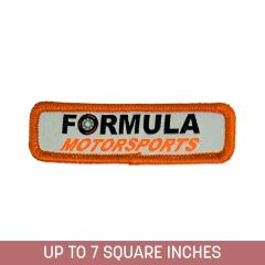 Woven Label With Merrowed Edge & Embroidery Back 5-Ply