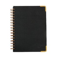 Woven Paper Hardback With Metal Accents Notebook