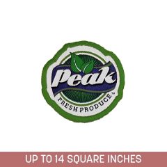 Woven Sticker Stick-On W/ Embroidered Edge 5-Ply