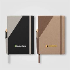 Xanadu Recycled Plastic Pen & A5 Notebook Set -Colorjet
