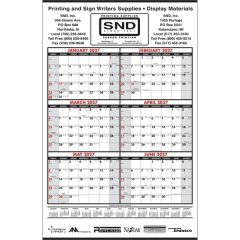 Year-In-View 6 Months-In-View Calendar