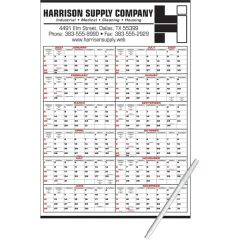 Year-In-View Write-On/Wipe-Off Daily Memo Calendar