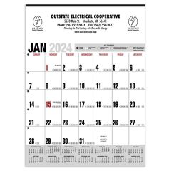 Yearly Recordo Gray With Red Calendar