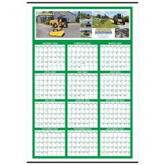 Yearly View Full Color Wall Calendar