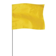 Yellow 4 Inch X 5 Inch Marker Flag On A 36 Inch Wire