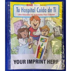 Your Hospital Cares About You Spanish Coloring Book Fun Pack