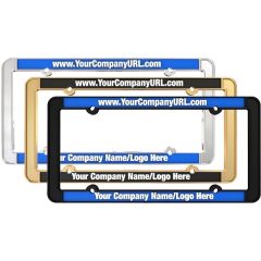 Zinc Die Cast Thin Rim Metal License Plate Frames Domestic