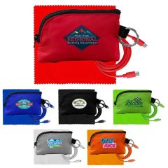 Zip Around C To C Cable & Cloth Set
