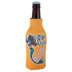 Zippered Bottle Cooler With Full Color Sublimation