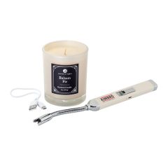 Zippo Rechargeable Lighter & 8 Oz Candle Gift Set