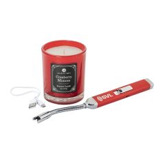 Zippo Rechargeable Lighter & 8 Oz Candle Gift Set