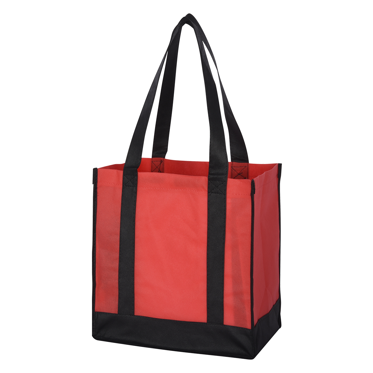 Wholesale Non-Woven Two-Tone Shopper Tote Bag from Logotech 100191