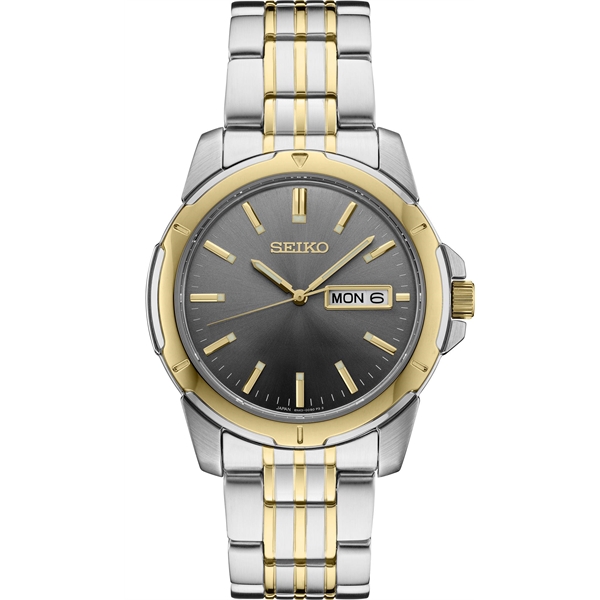 Seiko Men s Solar Watch W Charcoal Round Dial 128864