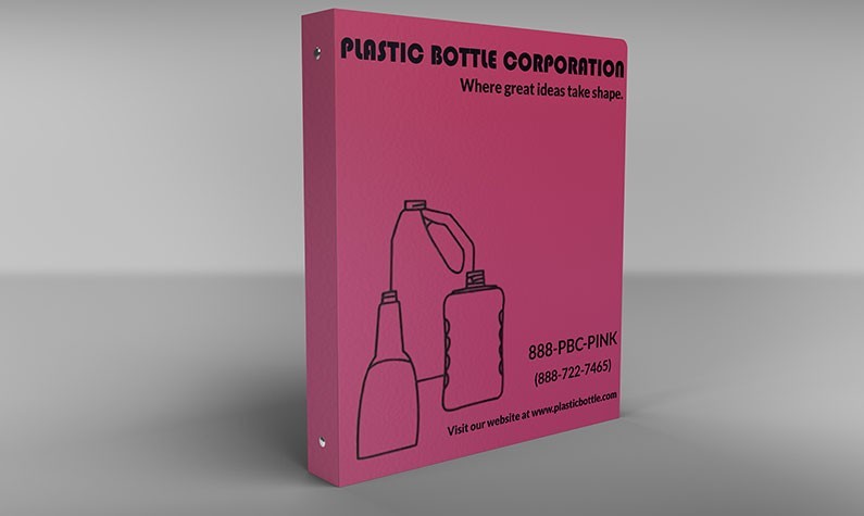 Plastic Bottle Corp Binder